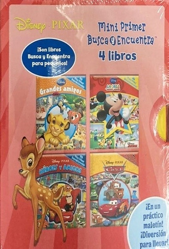 Disney Pixar Mini Busca Y Encuentra 4 Libros