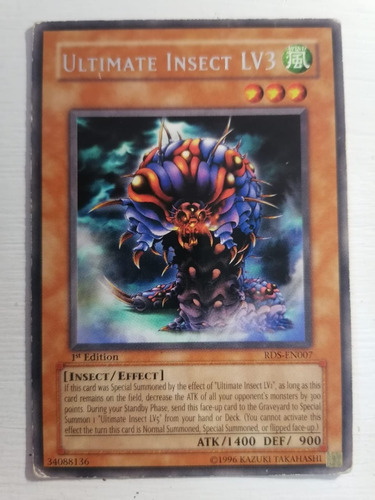 Yugioh! Ultimate Insect Lv3 Rds-en007 1st Edition