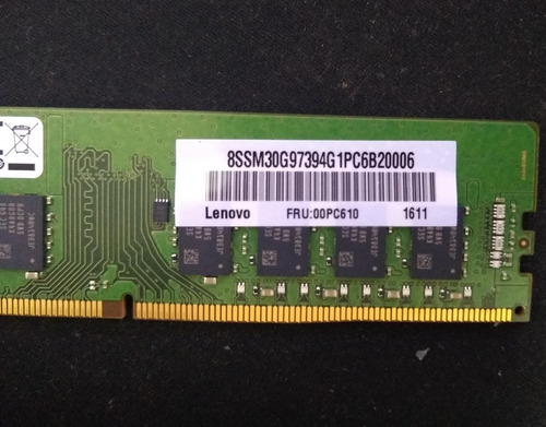 Memoria 16gb 2rx8 Pc4 - Ddr4 2133mhz