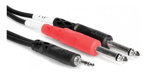 Hosa Cmp-153 Cable Stereo Mini Plug 3.5mm A 2 Plug Mono 1/4 