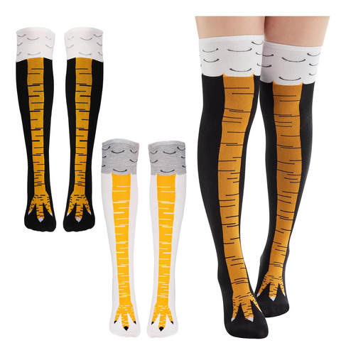 2 Pares Calcetines De Pantorrilla Para Mujer, Calcetines
