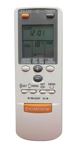 Controle Remoto Ar Condicionado Split Fujitsu Ar-jw2 22 27