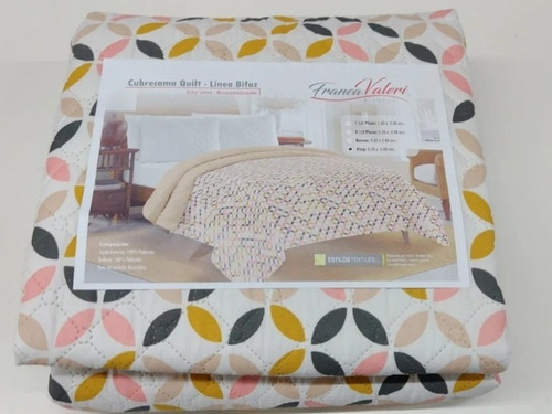 Cubrecama Quilt Estampado Franca Valeri 235x240 (sin Fundas)