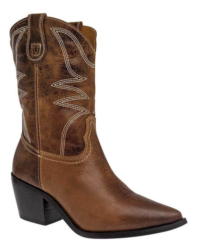 Botas Vaqueras Mujer Paladin Cafe 117-741