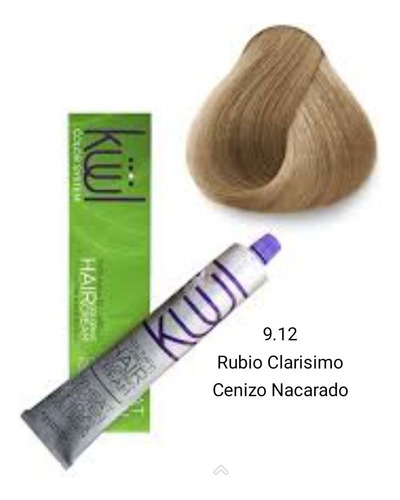 Tinte Kuul 9.12 Rubio C Cenizo Nacarado 90ml + Agua 135ml