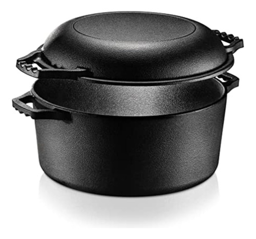 ~? Nutrichef Cast Iron Multi Cooker - Pre-sidred Antiadheren