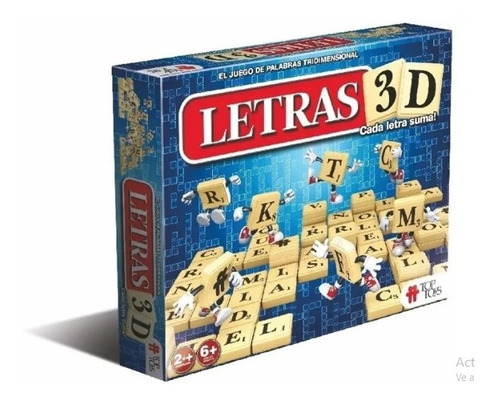 Letras 3d Juego De Mesa Tridimensional Top Toys Original