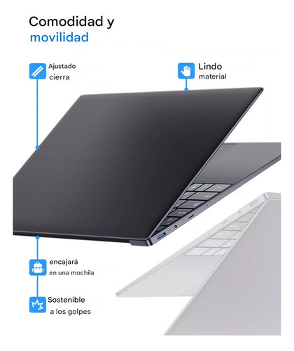 Más Popular Notebook 8gb Ram-512gb 15.6 Win11 Celeron N4000 Negro