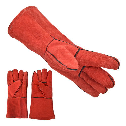 Par De Guantes De Soldar De Piel De Vacuno Partida, Antidesg