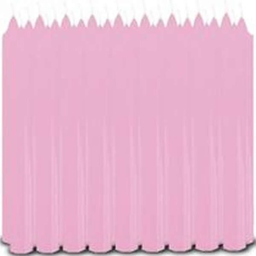 1 Kg De Vela Palito - 33 Velas De Fábrica De 18cm - Quilo Cor Rosa