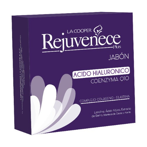 2 Jabón Rejuvenece Plus Con Acido Hialuroniico Coenzyma Q10