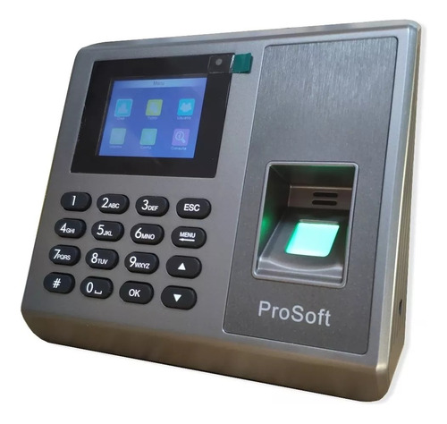 Reloj Control Horario Biometrico Huella Prosoft + 25 Llavero