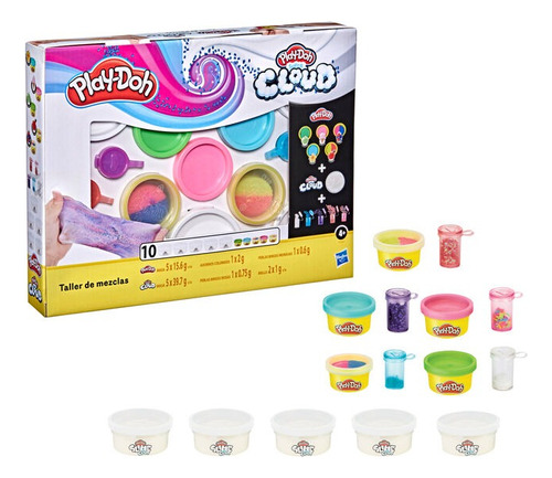 Play-doh Super Cloud Taller De Mezclas Hasbro Color Multicol