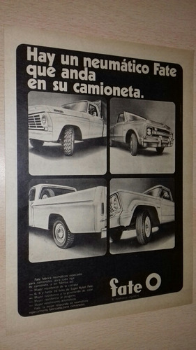 P330 Clipping Publicidad Neumaticos Fate Año 1971