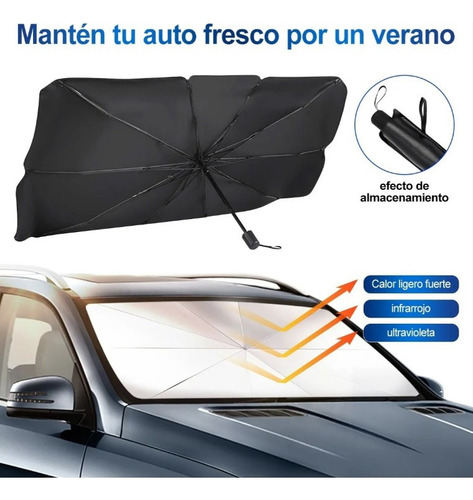 . Coche Parasol Parabrisas Retráctil Protección Cubre Para
