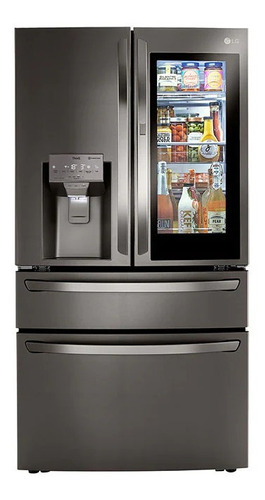 Refrigerador Inverter No Frost LG Acero Inoxidable 679l Color Acero inoxidable negro