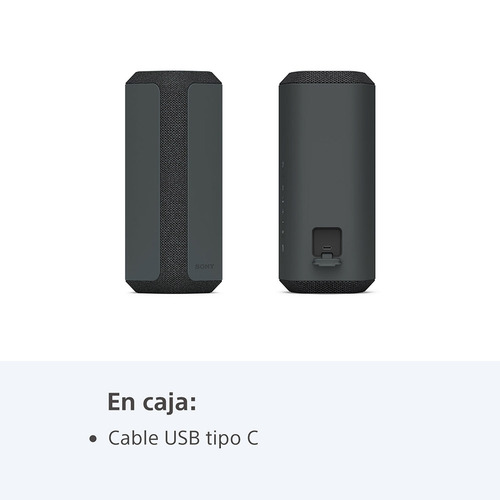 Parlante Bluetooth Portatil Sony Srs-xe300 Inalambrico Color Negro