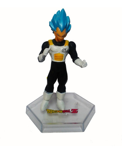 Figura Dragon Ball Z Vegeta Blue Super Con Base