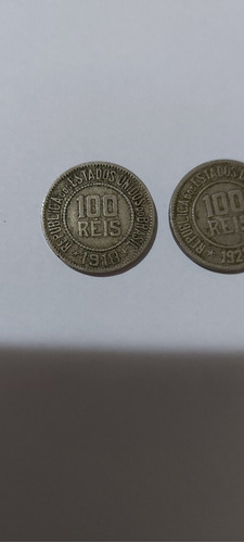 Vendo Quatro Moedas De 100 Réis, 1918, 1922, 1925 E 1932.