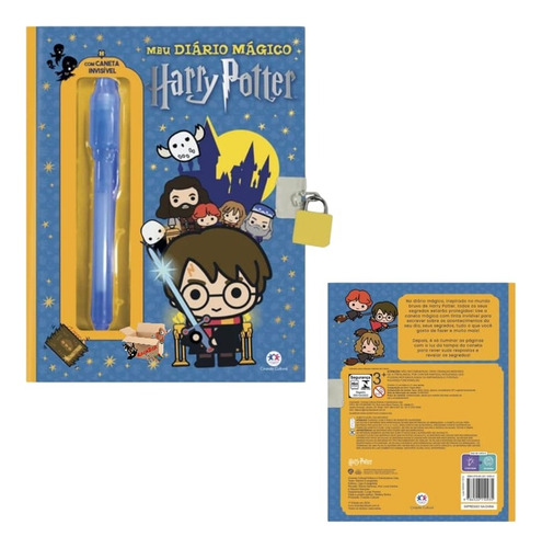 Meu Diário Mágico Harry Potter Com Caneta Especial Infantil