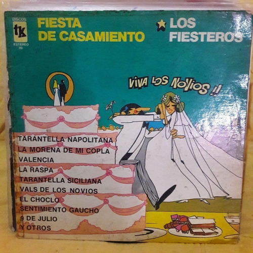 Vinilo Los Fiesteros Fiesta De Casamiento Ooo C2