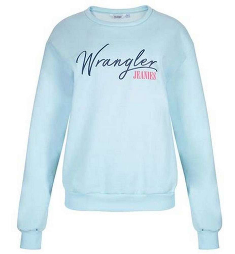 Moletom Wrangler Feminino Azul Claro