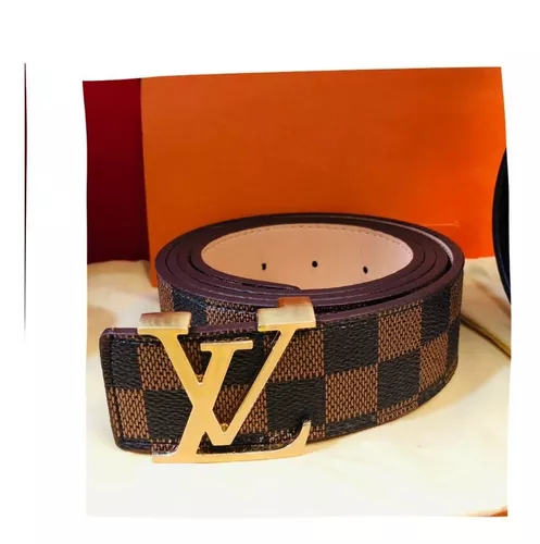 Cinto Louis Vuitton Original Inventeur Damier Ébène Masculino