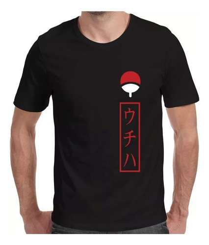 Playera Clan Uchiha Naruto Costado