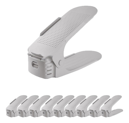 Organizador De Zapatos Ajustable De Doble Nivel Compacto Que