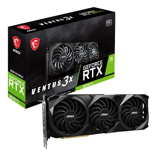 MSI RTX 3070 Ti VENTUS 3X 8GB OC 中古 Placa De Vídeo Msi Geforce Rtx 3070 Ti Ventus 3x 8g Oc 8gb