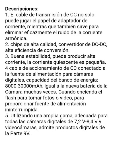Dcc6 Cargador Usb Batería Falsa Camara Lumix, Ver Modelos
