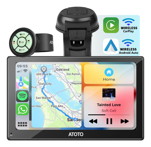 Atoto Estereo Portatil Qled De 7 Pulgadas Para Coche, Inalam