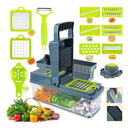 Ajustable mandolina con cortador en espiral cortador de verduras –  vegetales Slicer Mandolina cortador de alimentos con Julienne – Rallador V  slicer –