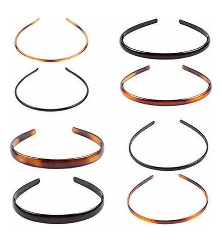 Numblartd 8pcs Diadema Dura De Plastico Con Diente - Mujeres