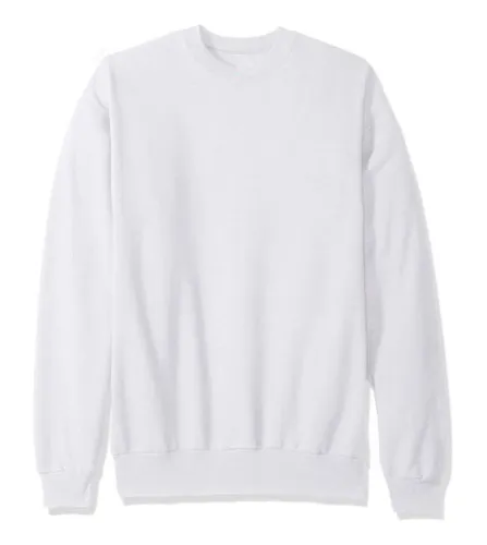 Buzo blanco cuello redondo new arrivals