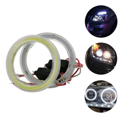 Kit Faros Led Ojo De Ángel Niebla 60/70/80/90/100/110/120 Mm