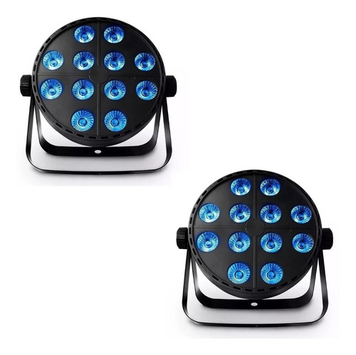 Juego De 2 Cañones Led Alien Pro Par 12x10 Rgbw 4 En 1