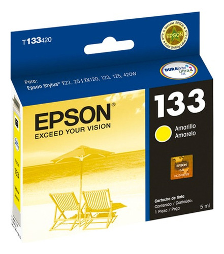 Cartucho Epson T133220 T133320 T133420 X Unid T22 T25 Tx125 