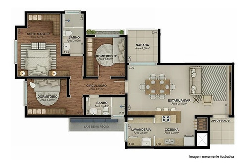 Imagem 7 de 10 de Apartamento À Venda No Bairro Morro Do Espelho - São Leopoldo/rs - O-13943-23815
