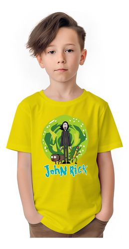 Polera Niños John Rick And Morty Series 100% Algodón Wiwi