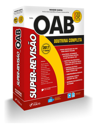 Super-revisao Oab - Doutrina Completa, De Vários. Editora Foco Em Português