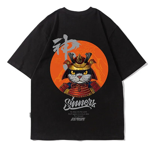 Camiseta Streetwear De Hip Hop Con Estampado De Tigre De Ani