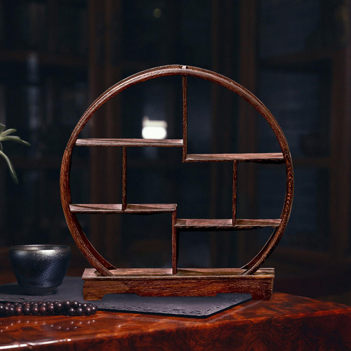 Pantalama De Madera Stand Tea Rack Rack Elegant Portable