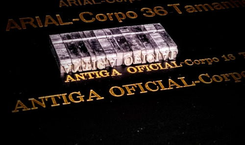 Tipos Móveis Tipografia Fonte Antiga Oficial 16 Completa