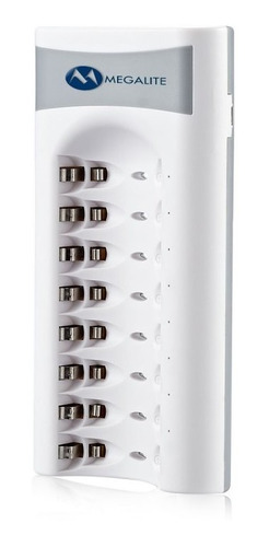 Cargador Inteligente Para 8 Pilas Aa-aaa P808-u Usb Megalite