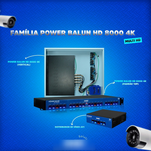 Rack Orion Organizador Hd 8000 Power Balun 19 16 Canais Tf
