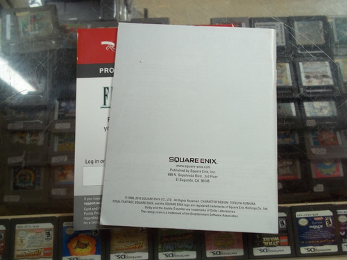 Final Fantasy 13 Ps3 Solo Manual (Usado)