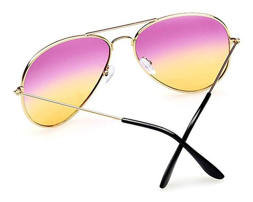 Lente De Sol Para Dama Huayi Estilo Aviator Rosa