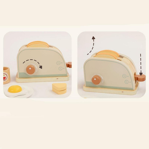 Juego De Tostadora De Madera, Accesorio De Cocina De