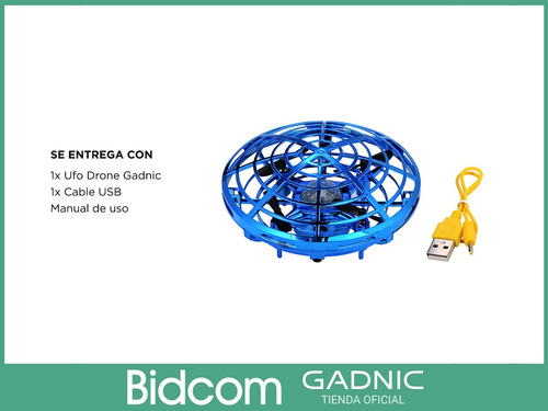 Drone Mini Ufo Gadnic Interactivo Inducción Control Luz Led